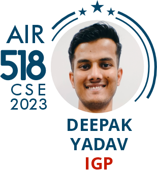 Rank 518 UPSC IAS CSE23