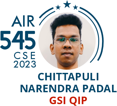Rank 545 UPSC IAS CSE23 