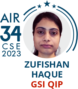 Zufishan Haque- Rank 34 UPSC IAS CSE23