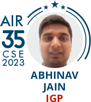 Abhinav Jain- Rank 35 UPSC IAS CSE23