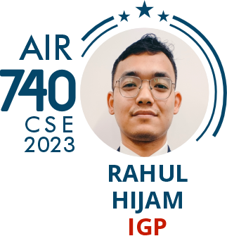 Rank 740 UPSC IAS CSE23