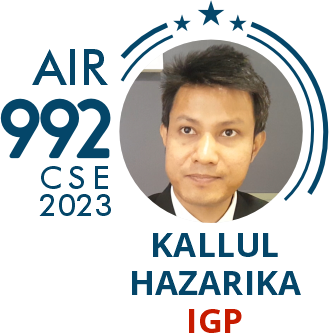 Rank 992 UPSC IAS CSE23