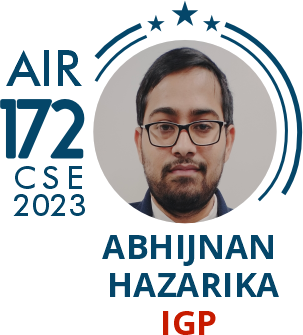 Rank 172 UPSC IAS CSE23
