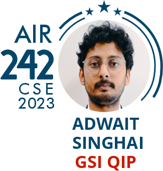 Rank 242 UPSC IAS CSE23 