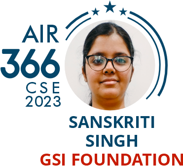 Rank 366 UPSC IAS CSE23 